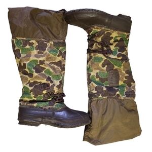 Vintage Sorel Specialist Men's Wading Boots Duck Camo Size 9 Made in Canada